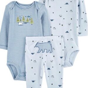 Carter's Baby 3-Piece Bear Little Character Set 9M NWT